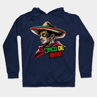 Cinco de mayo mexican man wear sumbrero Hoodie